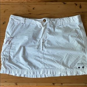 Nautical white cotton beach skirt with pockets